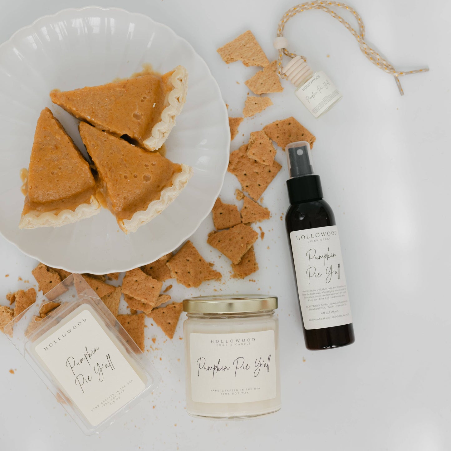 PUMPKIN PIE Y'ALL | FALL | 8 OZ CANDLE: 8 OZ