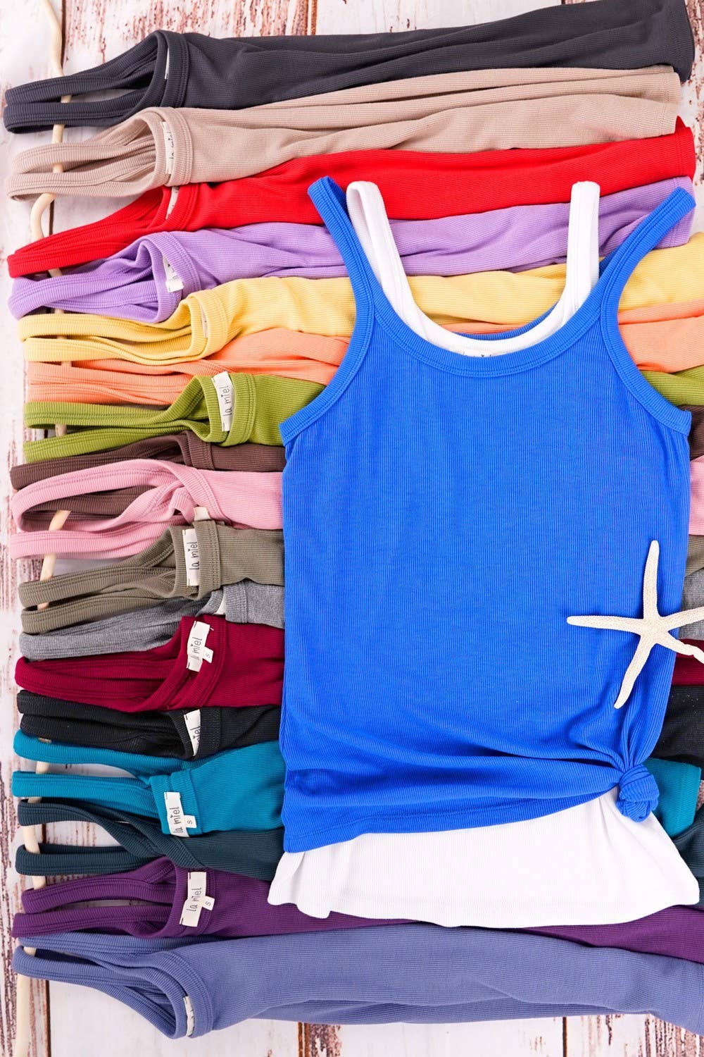 Basic Stretchy Fabric Tank Top