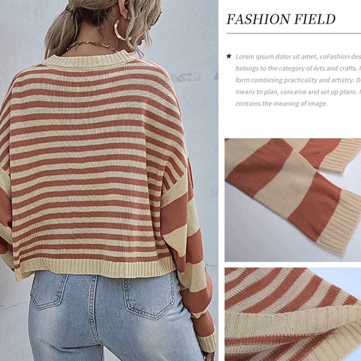 STRIPED PULLOVER SWEATER
