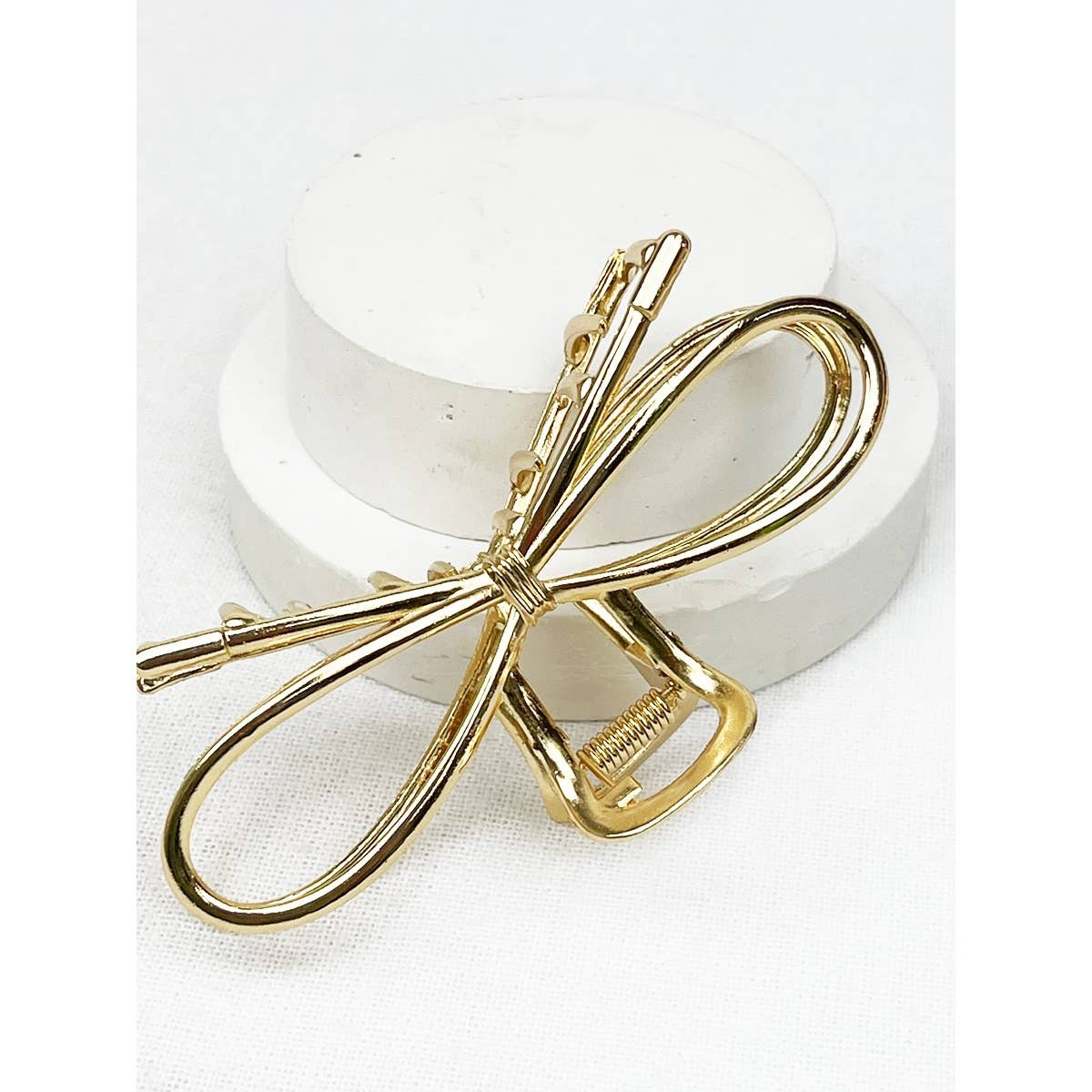 Metal Hair Claw Clips: GOLD /