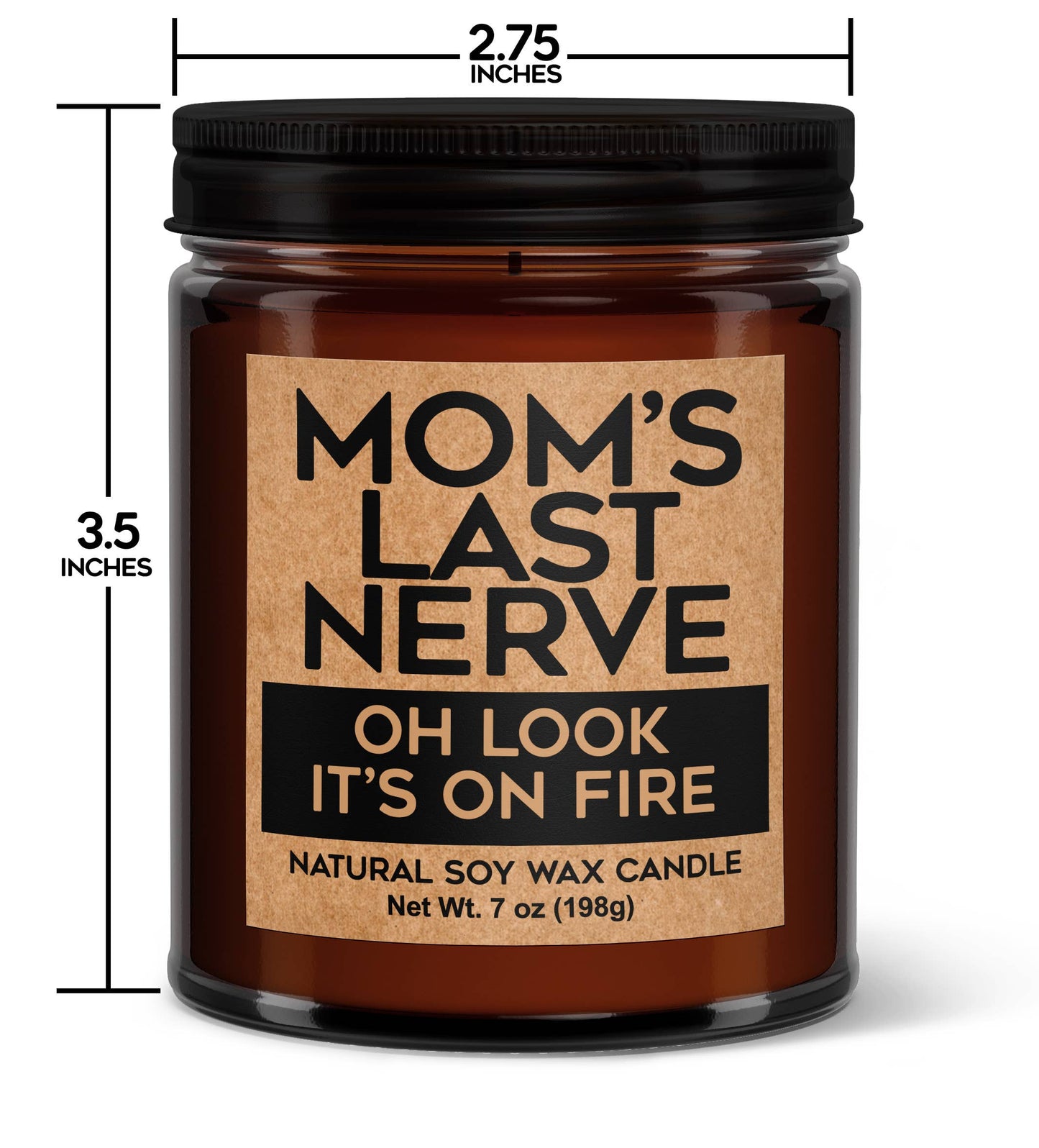 Mom's Last - Nerve Oh Look It's On Fire Soy Votive Candle: Watermelon Lemonade