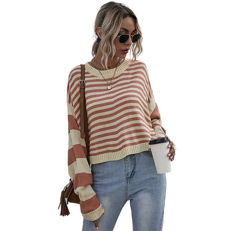 STRIPED PULLOVER SWEATER