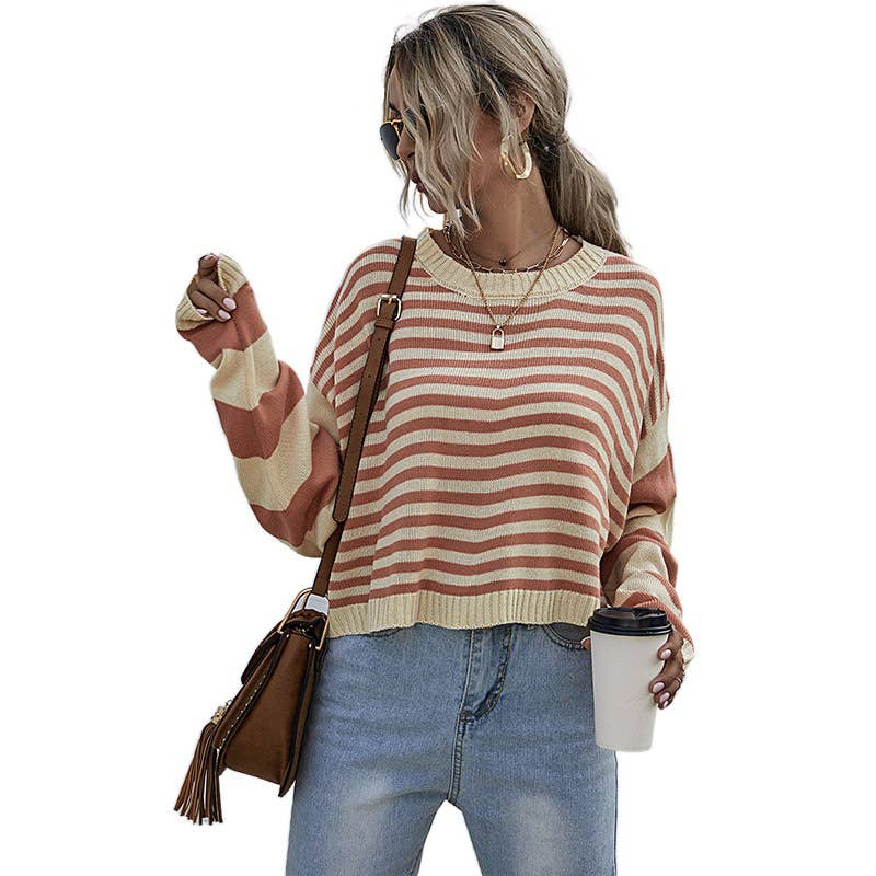 STRIPED PULLOVER SWEATER