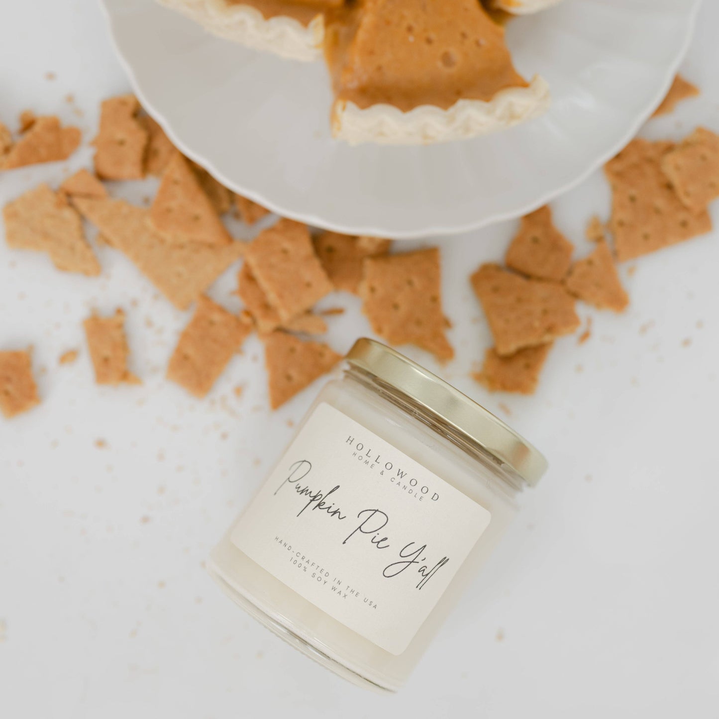 PUMPKIN PIE Y'ALL | FALL | 8 OZ CANDLE: 8 OZ