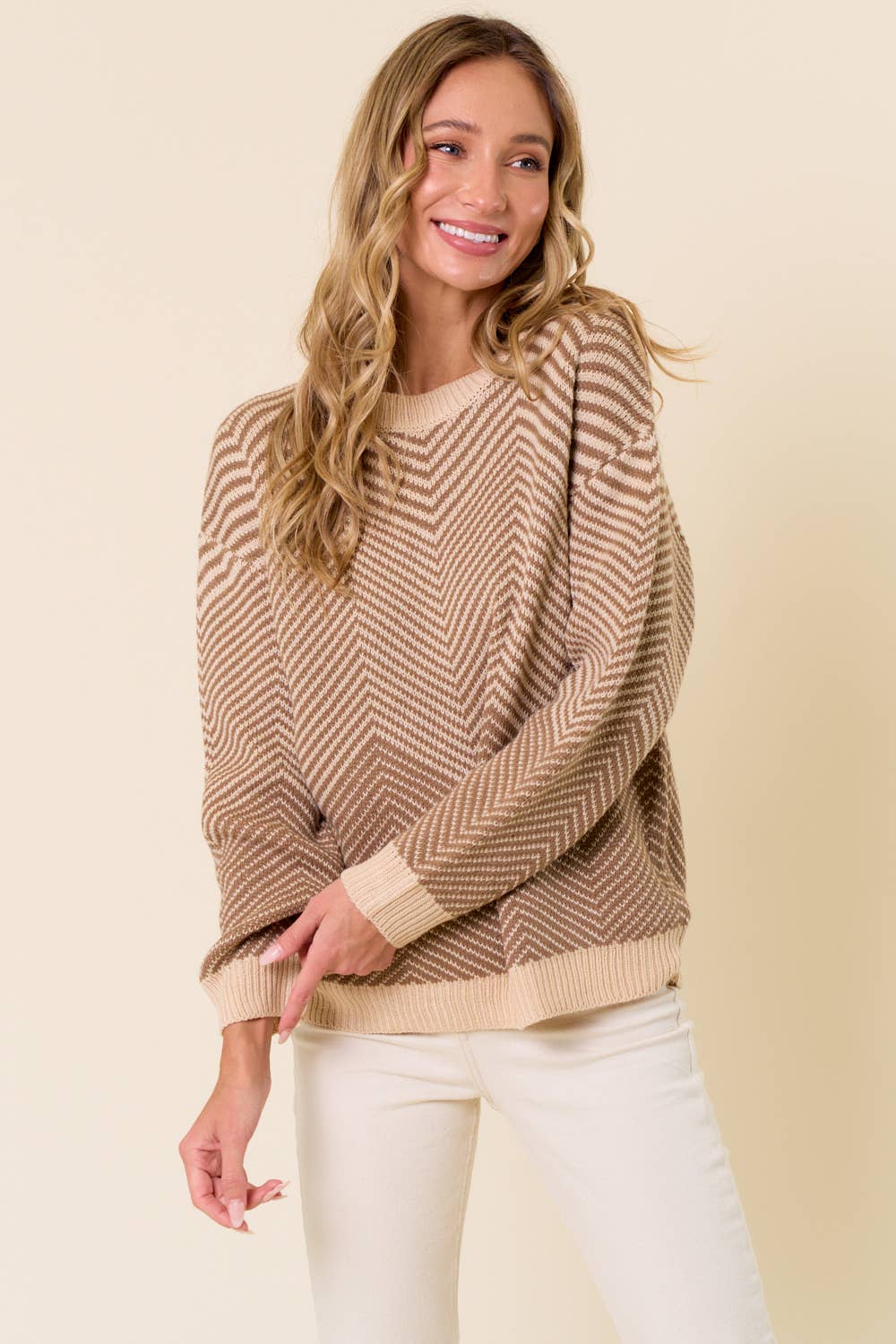 Totally Twisted Sweater: MOCHA