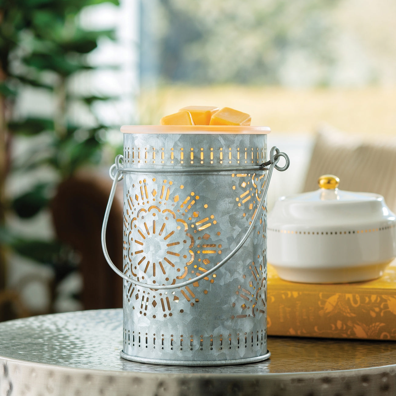 Illumination Fragrance Warmer-Deluxe Galvanized Tin