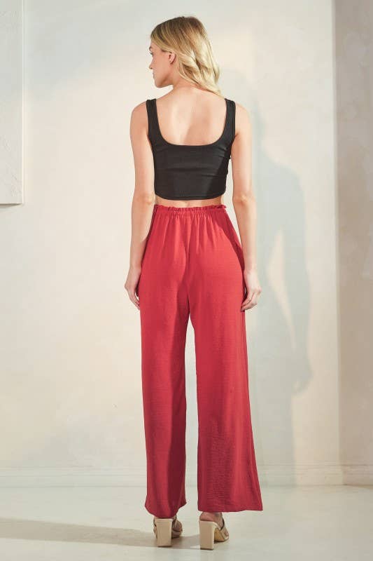 SOLID CASUAL PANTS