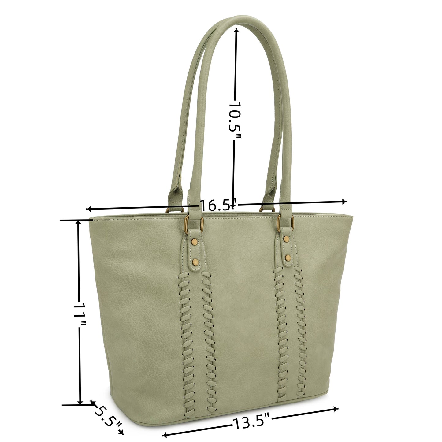 Zou Bisou Slouchy Tote Bag: Sage