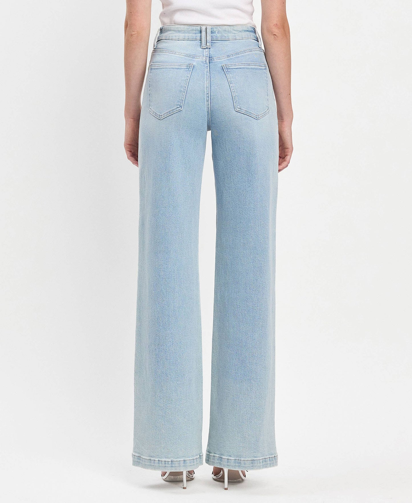 VERVET HIGH RISE WIDE LEG JEANS