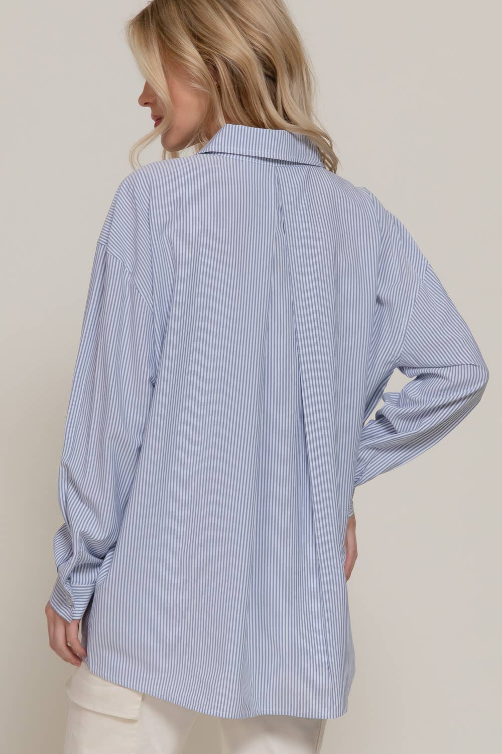 Dolman Sleeve Stripe Shirt