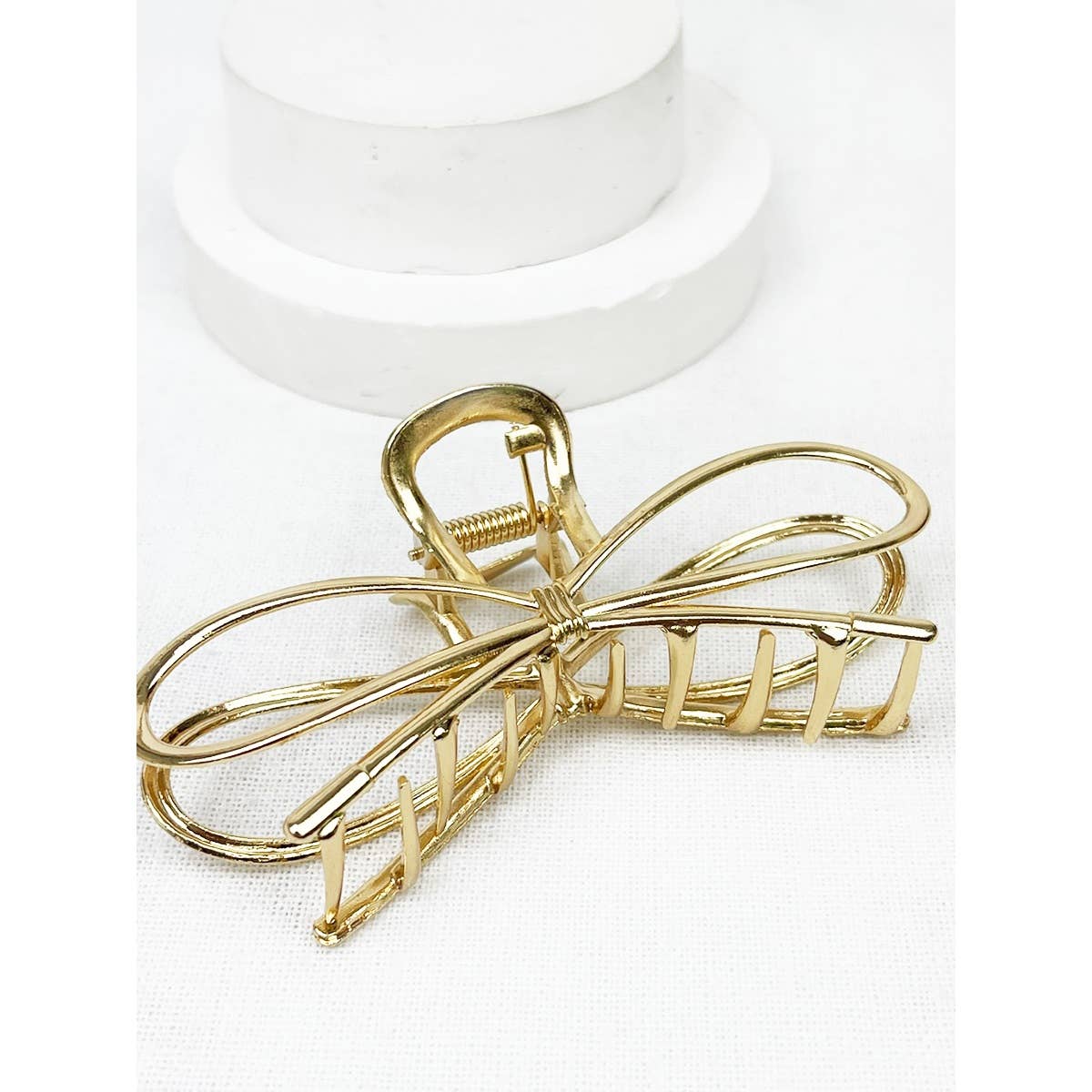 Metal Hair Claw Clips: GOLD /