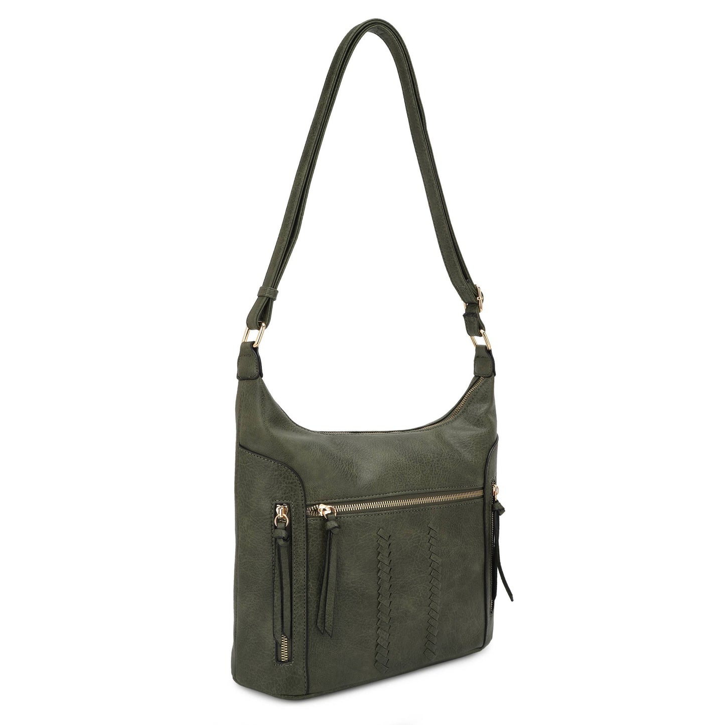 Olga Multi Pocket Crobo Bag/crossbody and hobo bag: Olive