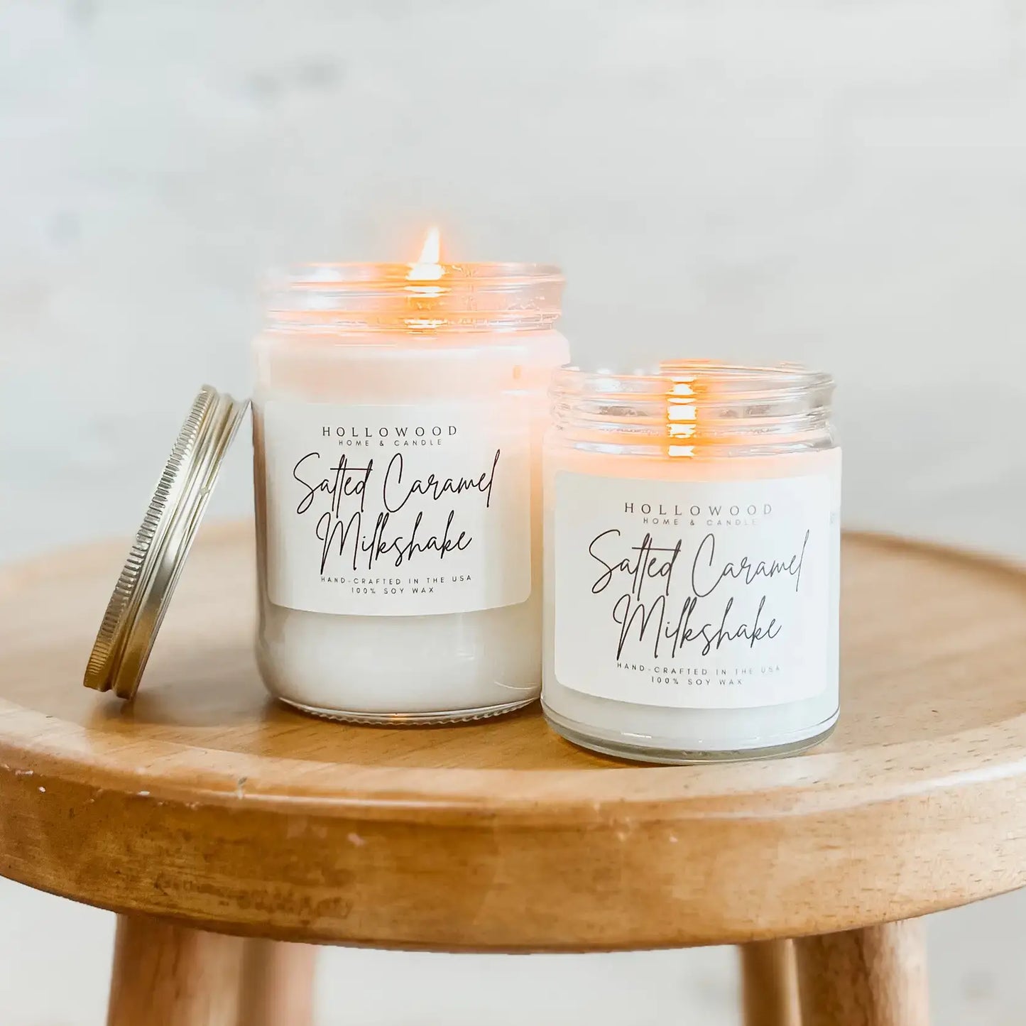 SALTED CARAMEL MILKSHAKE | FALL CANDLE | 100% SOY WAX | 8 OZ
