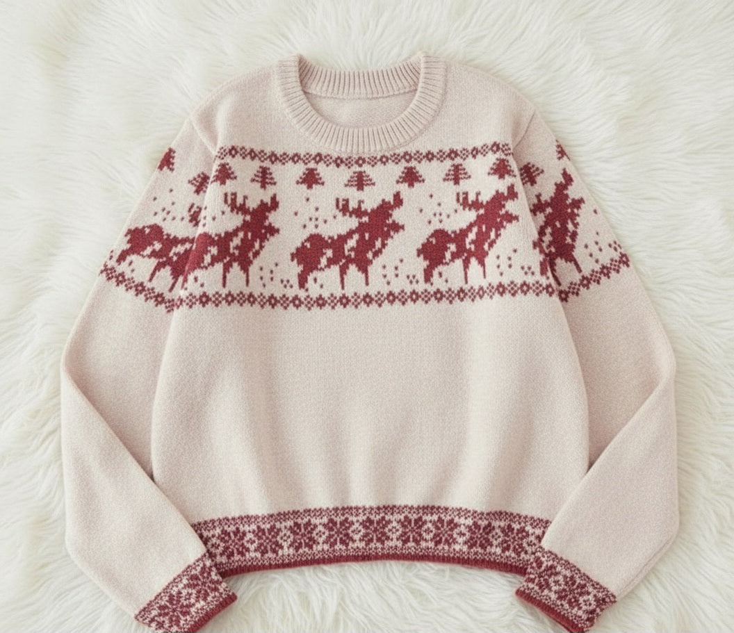 Trees and Reindeer Sweater