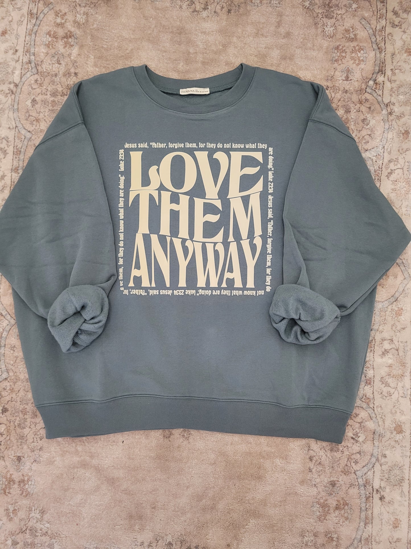 Love Them Anyway Fleece Crewneck