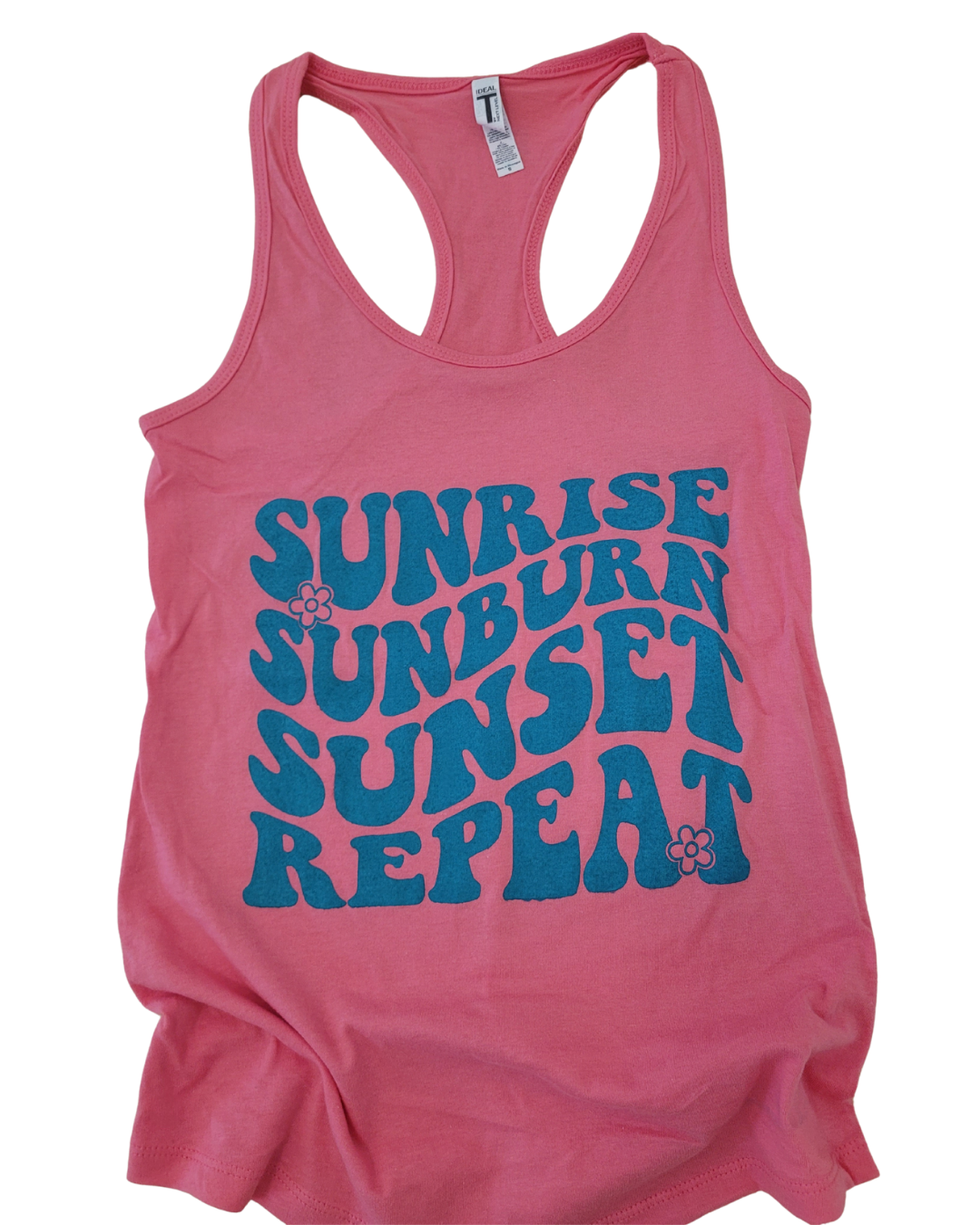 Sunrise Sunburn Tank: Hot Pink