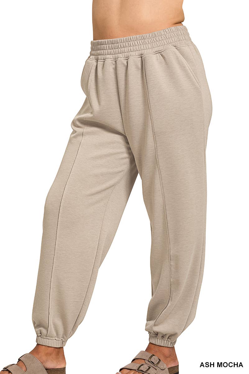 Joggers With Pockets: ASH MOCHA