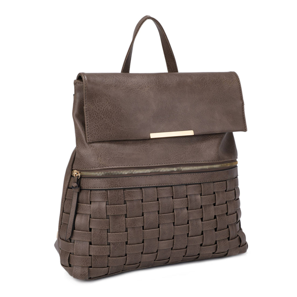 ALINA BACKPACK WITH WOVEN DETAIL