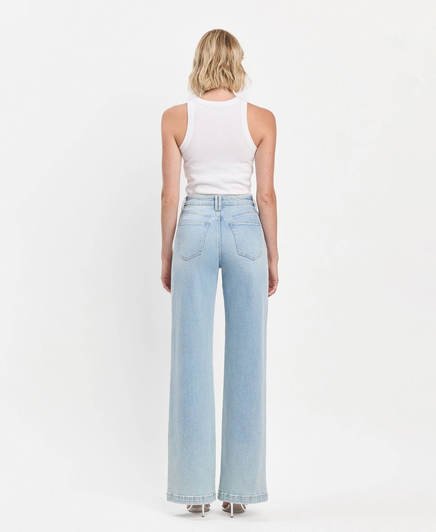 VERVET HIGH RISE WIDE LEG JEANS