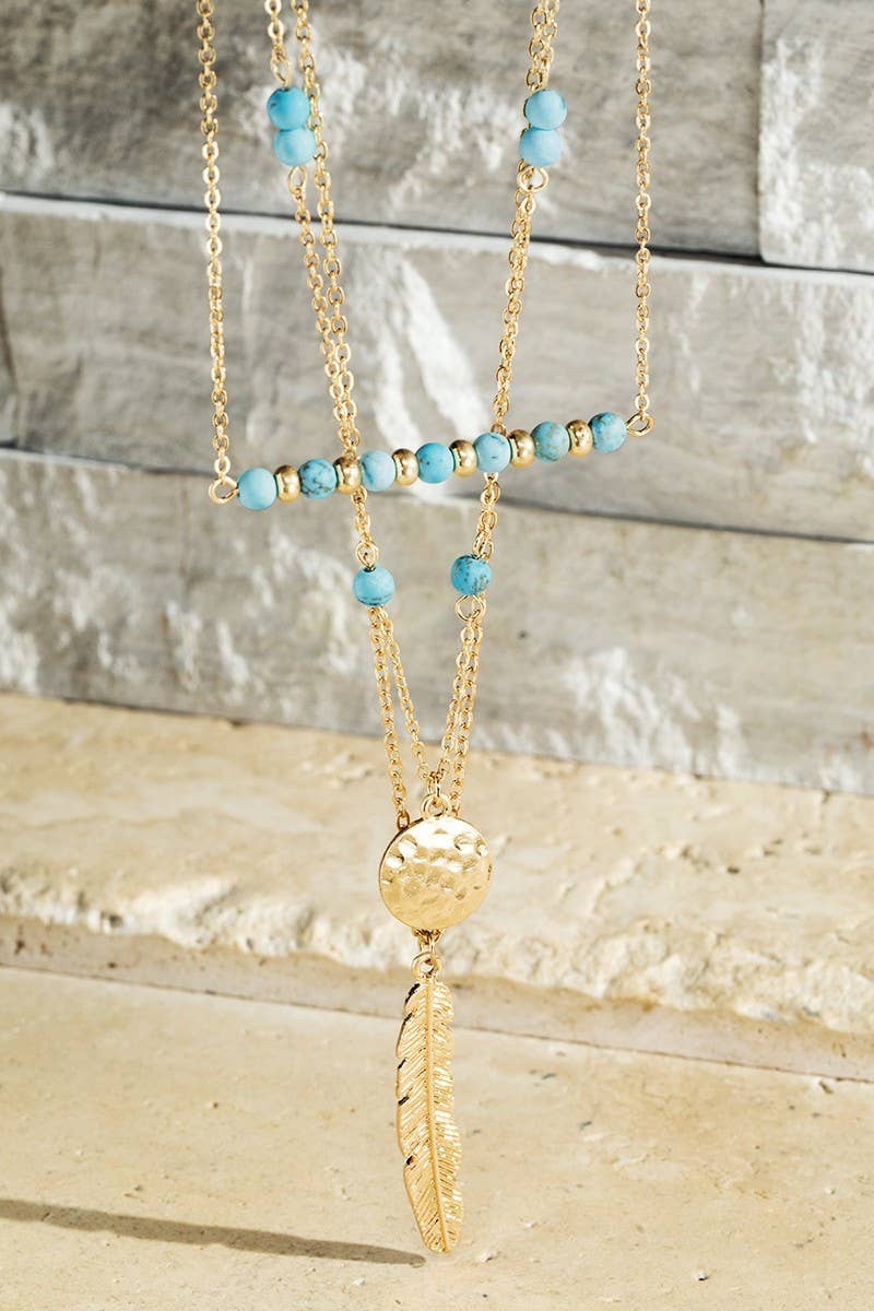 Multi Mix Charm Necklace: White