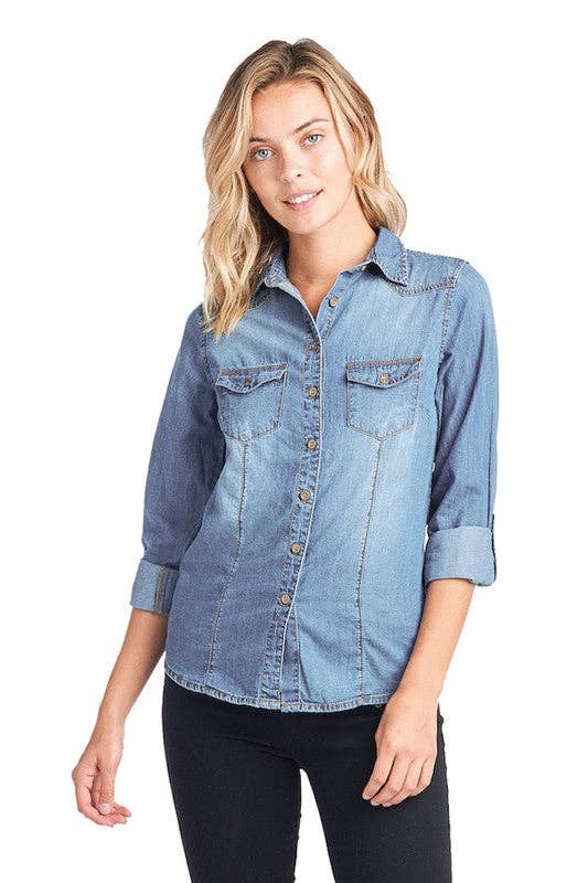 Denim Button Up Shirt