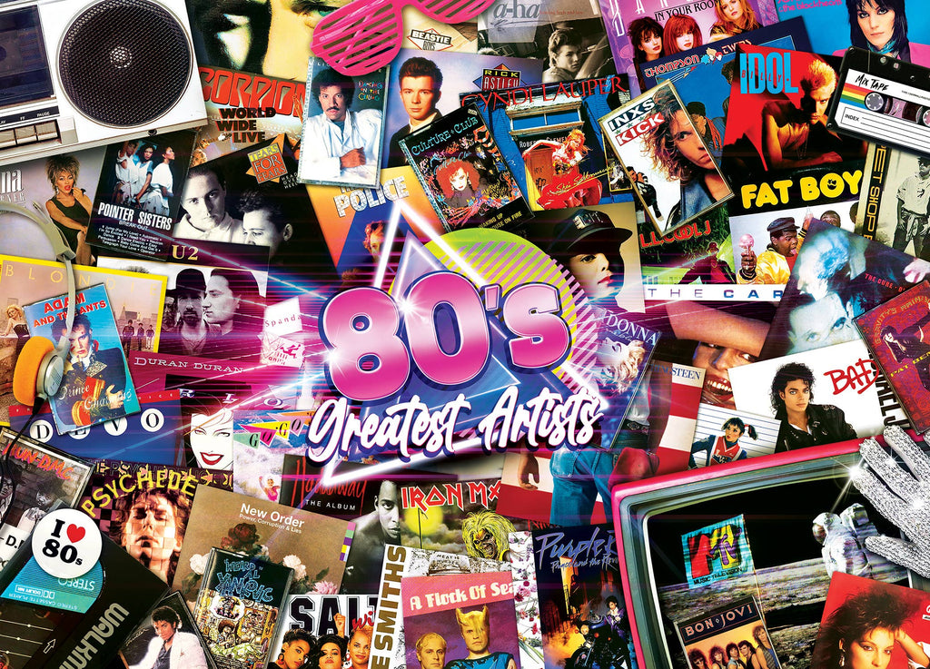 80's Artists 1000 Piece Puzzle