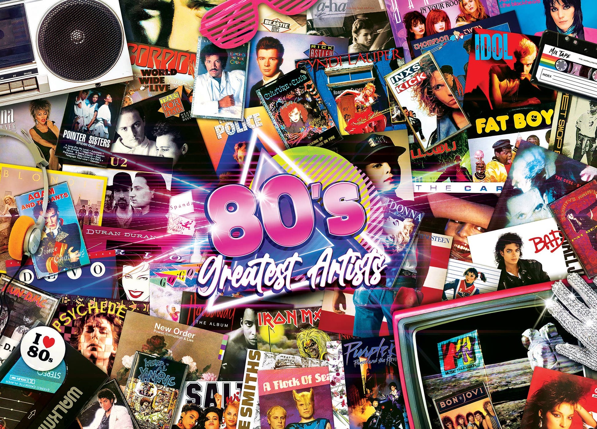 80's Artists 1000 Piece Puzzle