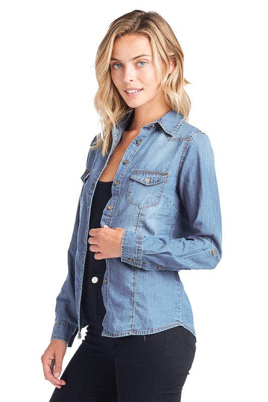 Denim Button Up Shirt