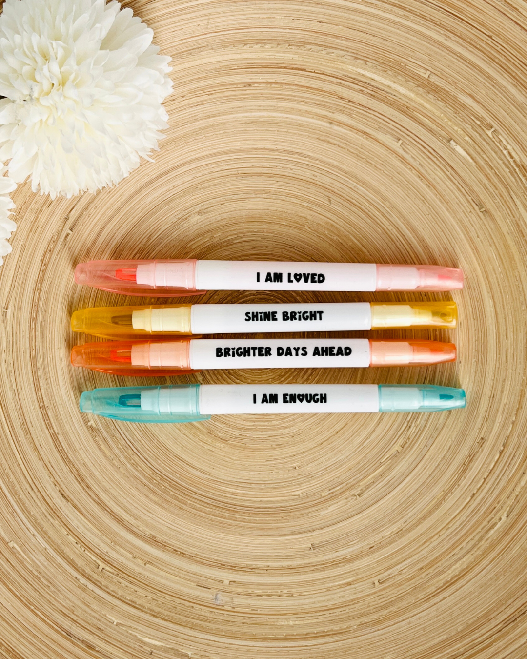 Inspirational Highlighter Pens | Motivational Affirmation