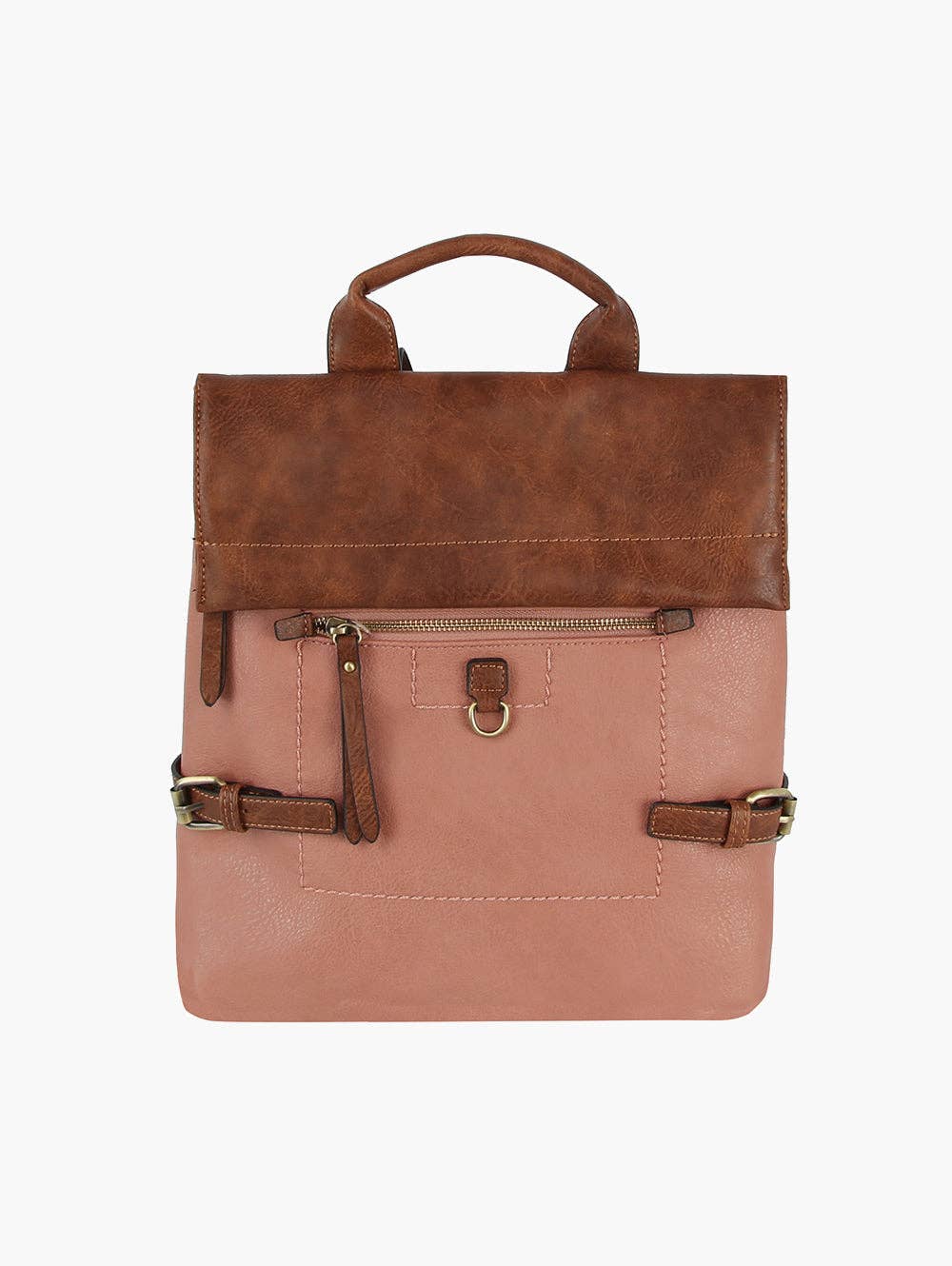 Backpack Purse: Mauve