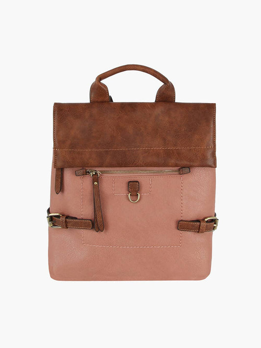 Backpack Purse: Mauve