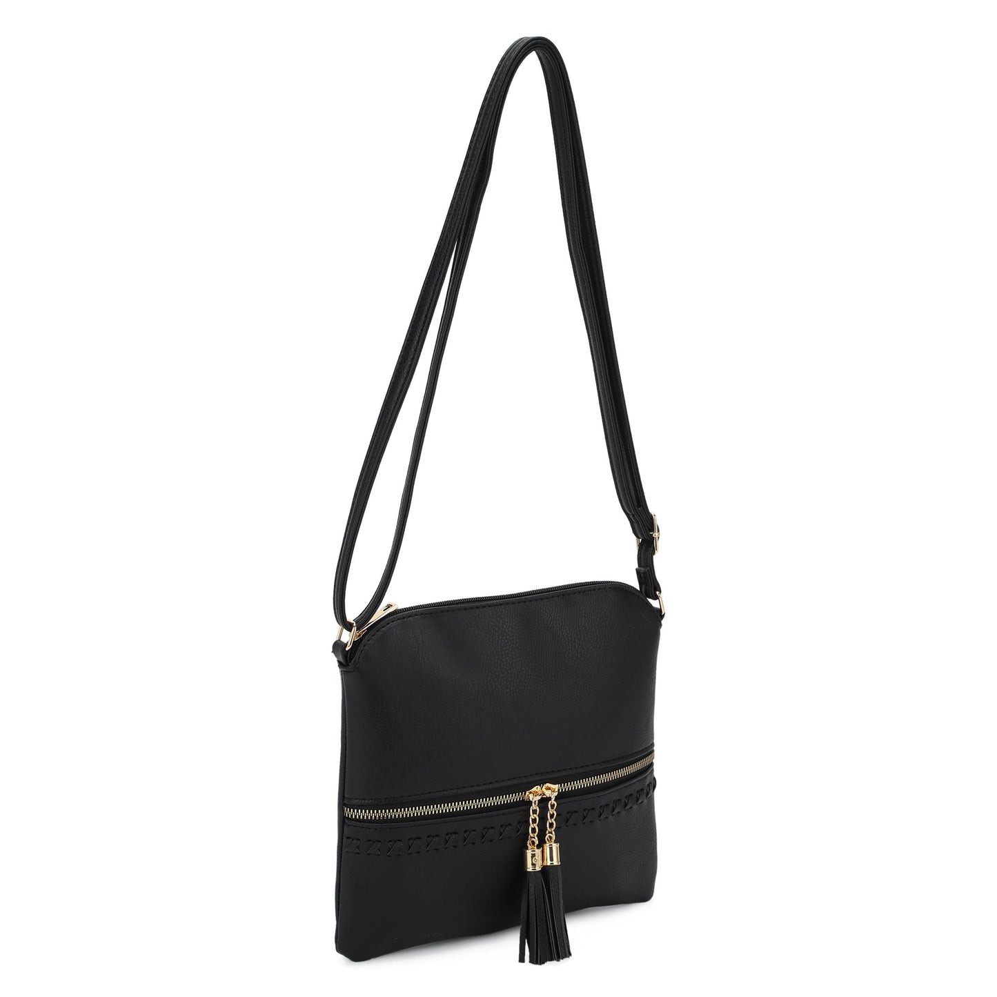 JILLIAN CROSSBODY WITH WHIPSTITCH AND TASSLE