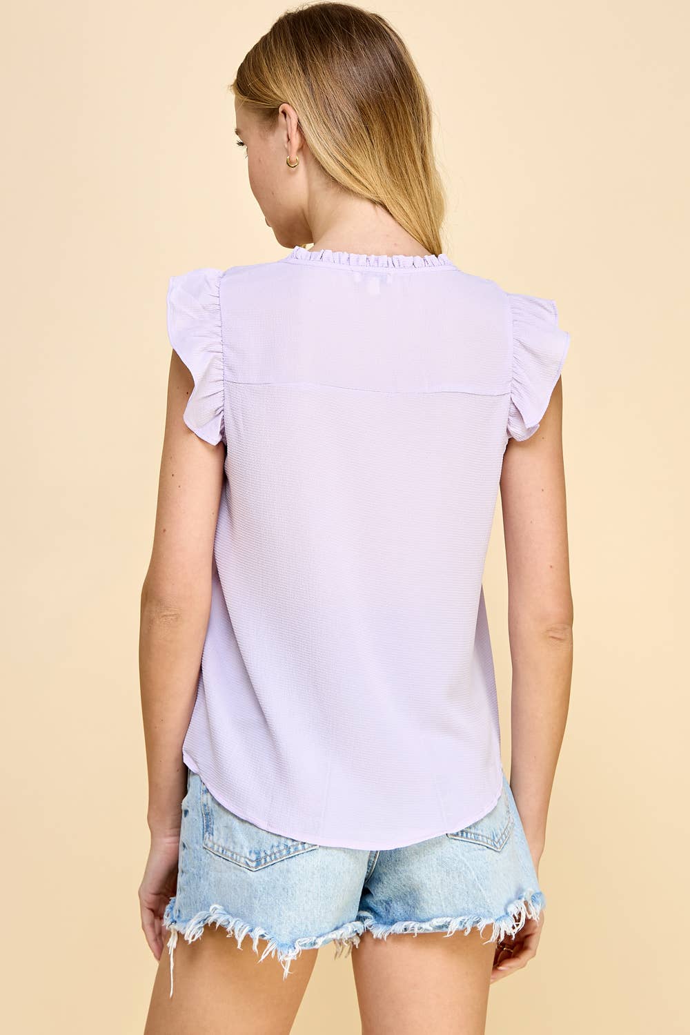 PUFF SLEEVE  YOKE TOP