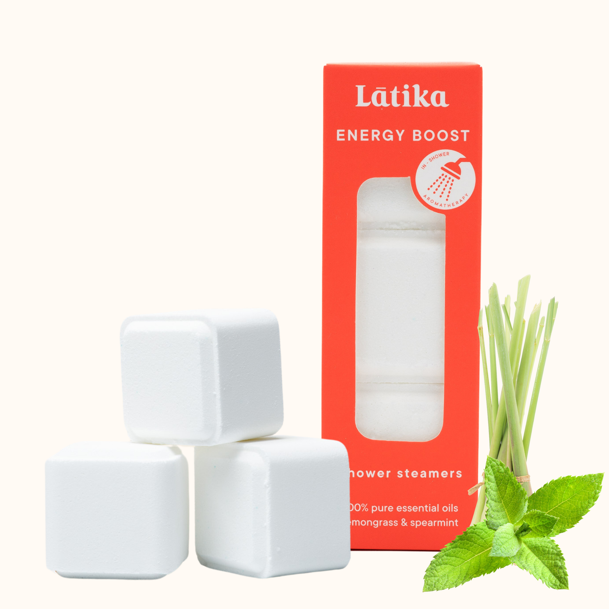 Lemongrass & Spearmint - Energy Boost Shower Steamer