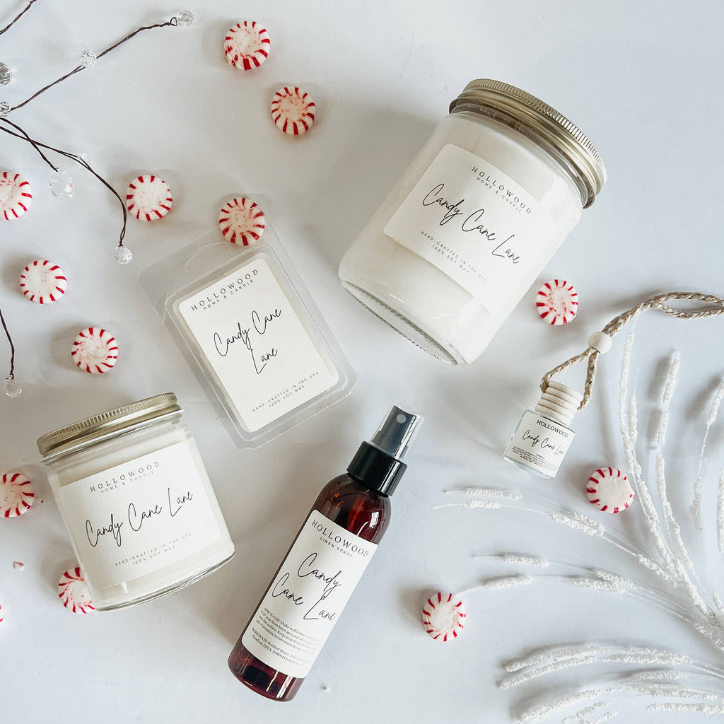 CANDY CANE LANE | HOLIDAY CANDLE | 100% SOY WAX | 8 OZ