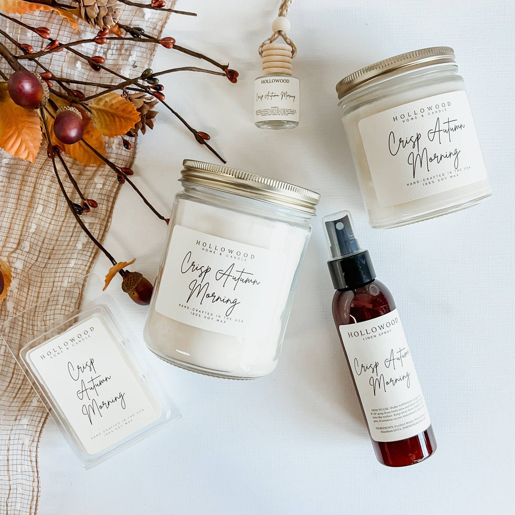CRISP AUTUMN MORNING | FALL CANDLE | 100% SOY WAX | 8 OZ