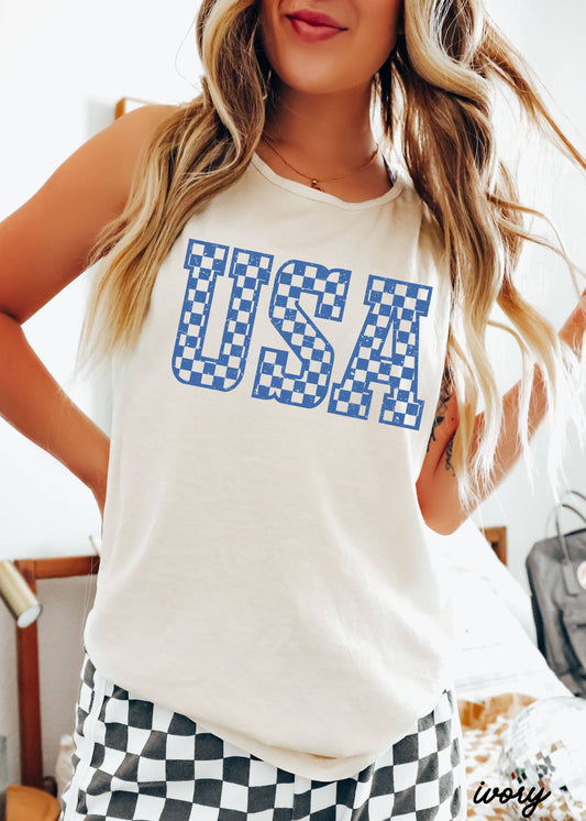 Checkered USA Tank