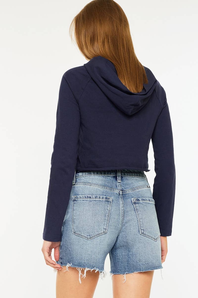 HIGH RISE DENIM SHORTS | KANCAN