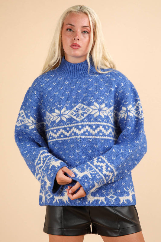 Nordic Holiday Sweater Top