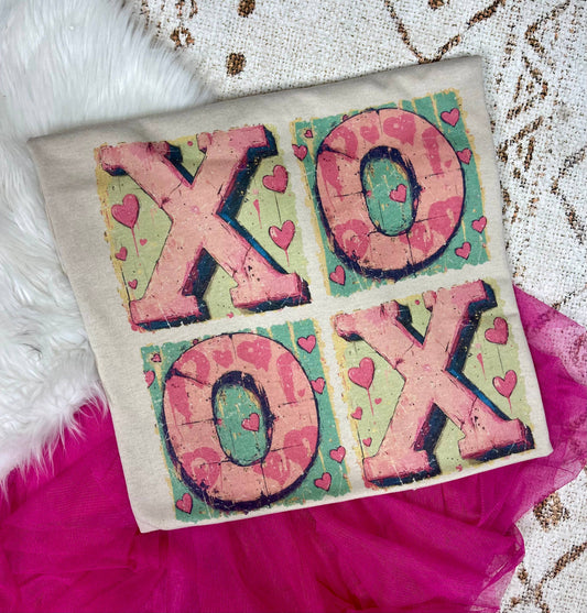 XOXO Color Blocks Tee