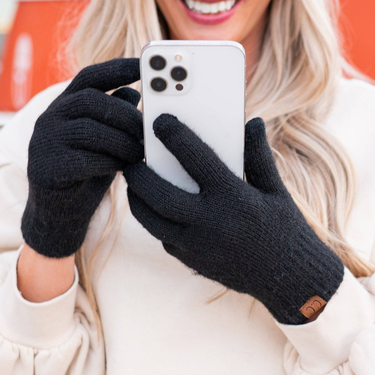 CC Heather Classic Women's Gloves: Heather Black