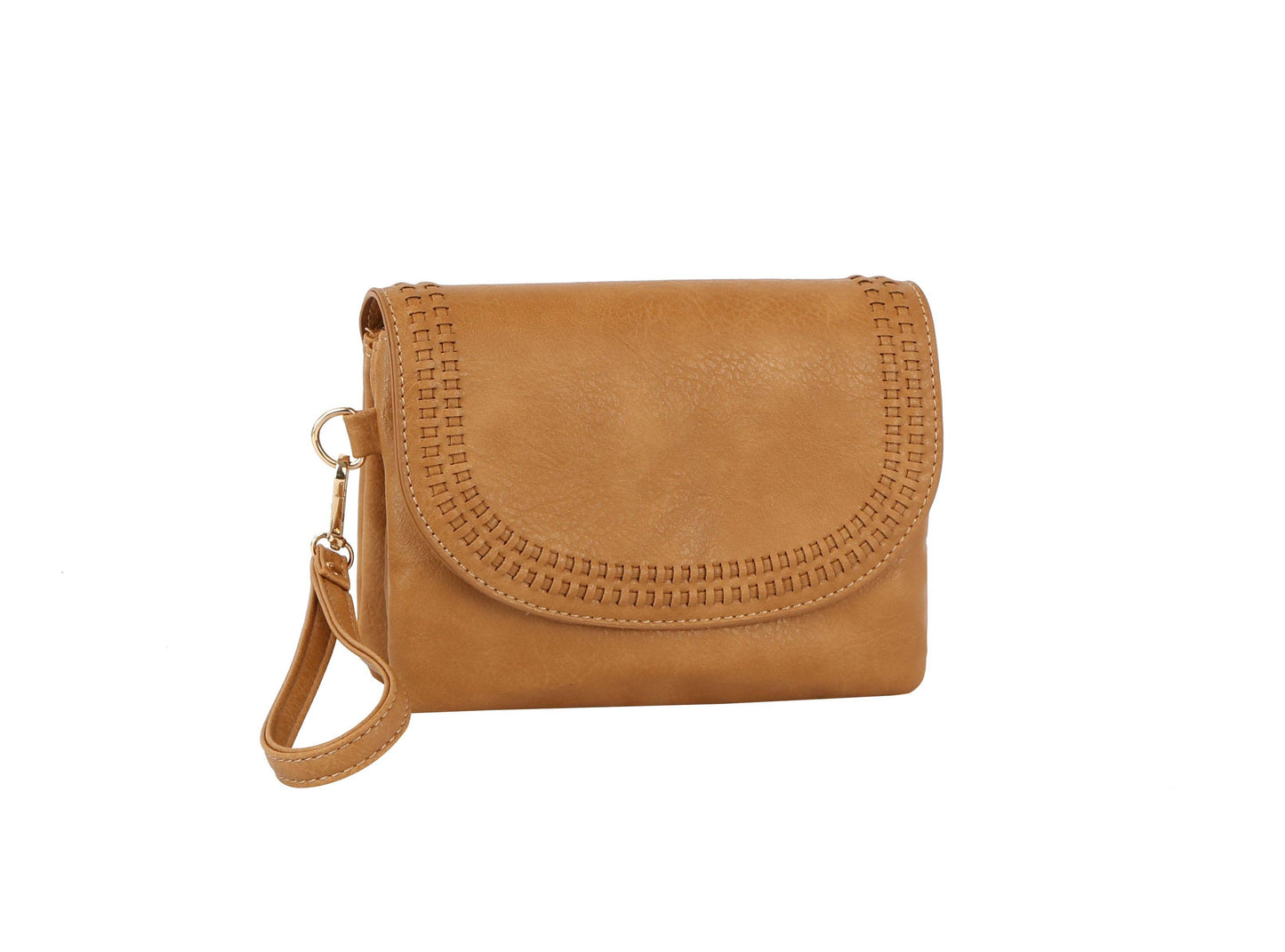 Crossbody Handbag: Tan