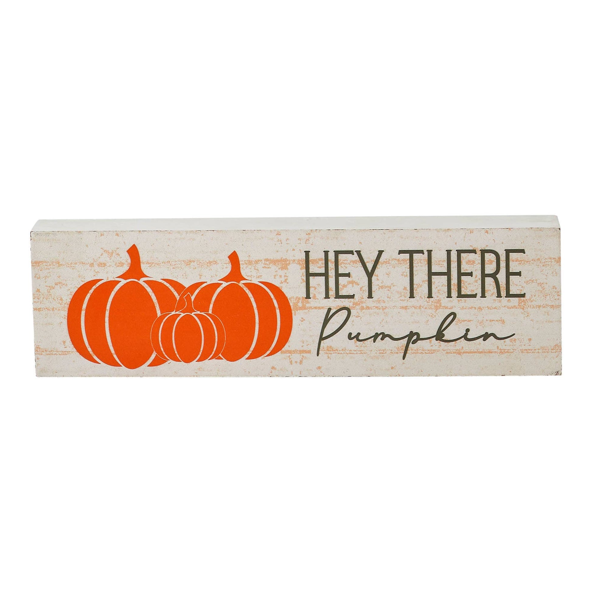 Hey There Pumpkin Tabletop Sign Fall Decor, 10"