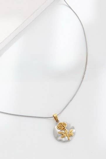 18K Stainless Steel Tarnish Free Rose TWO TONE
