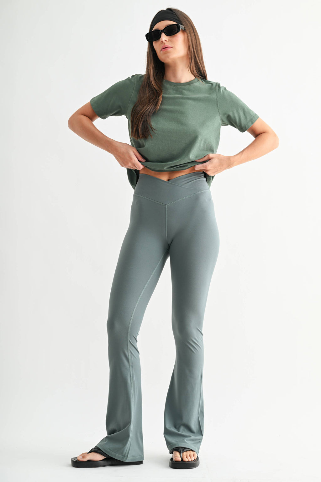 Venice Crossover Waist Yoga Pants