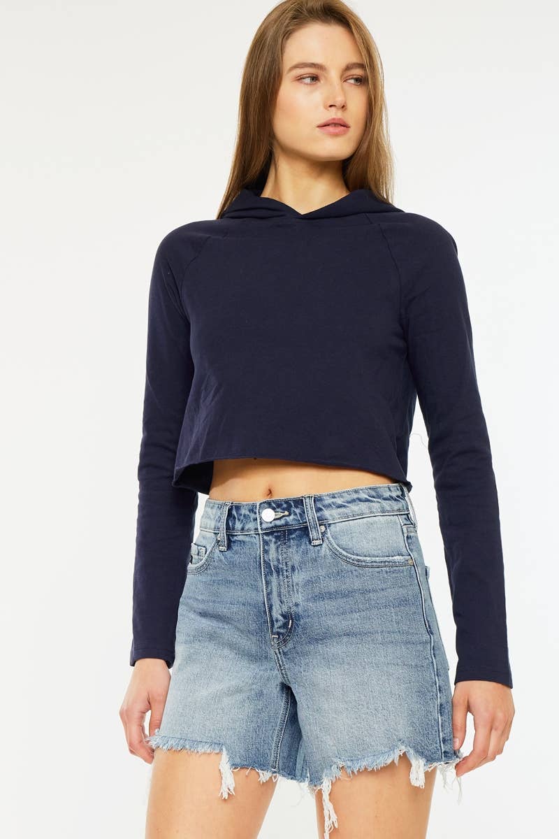 HIGH RISE DENIM SHORTS | KANCAN