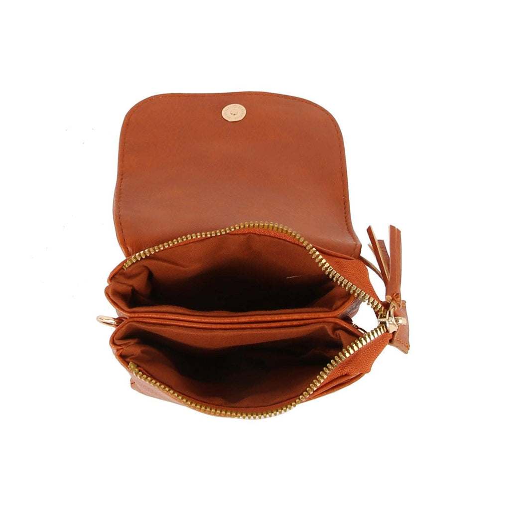 Crossbody Bag Cell Phone Bag Wallet Purses Adjustable: Brown