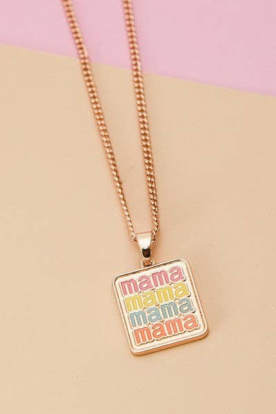 MAMA PENDANT NECKLACE