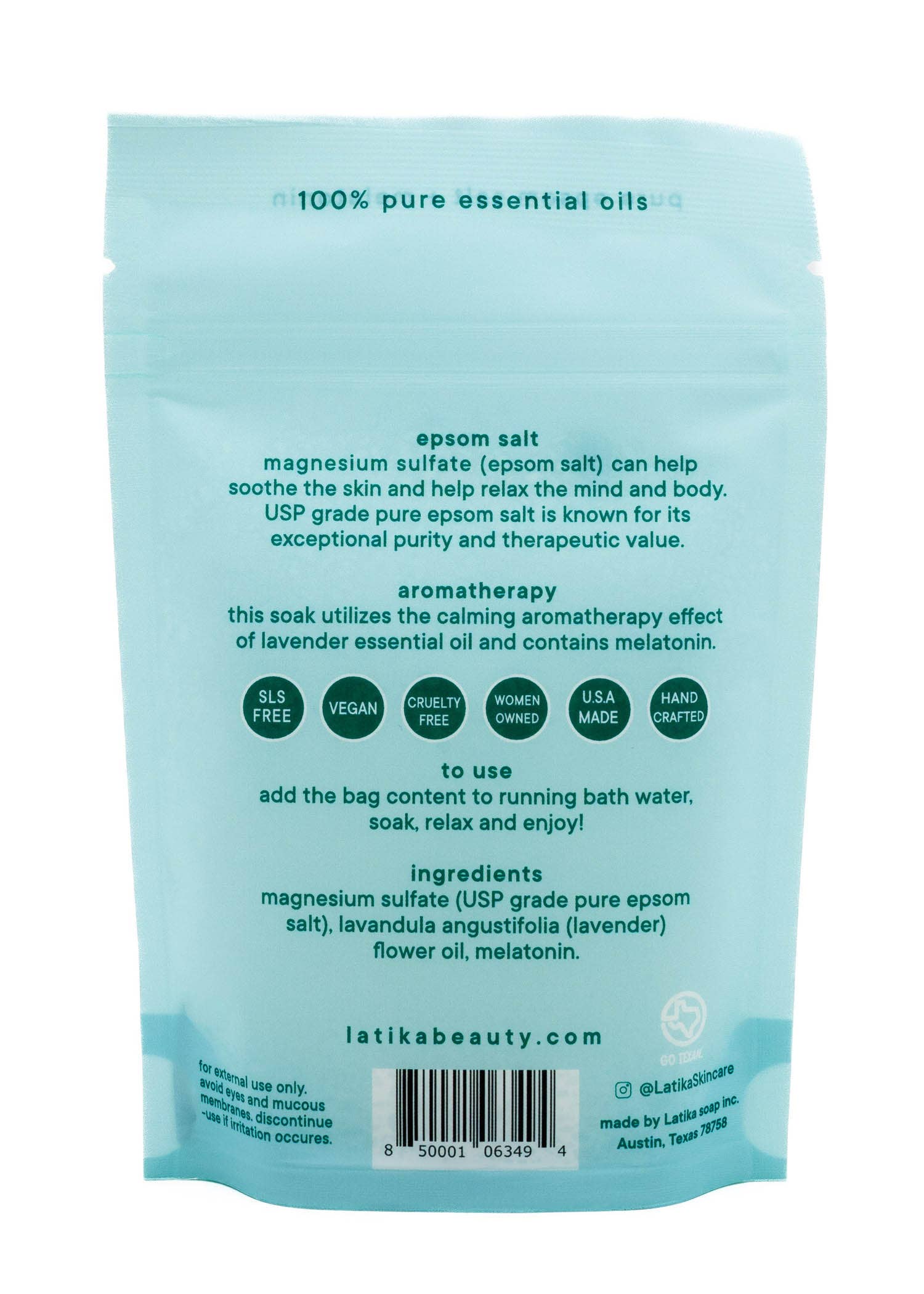 Melatonin Bath Soak – Sleep Assist