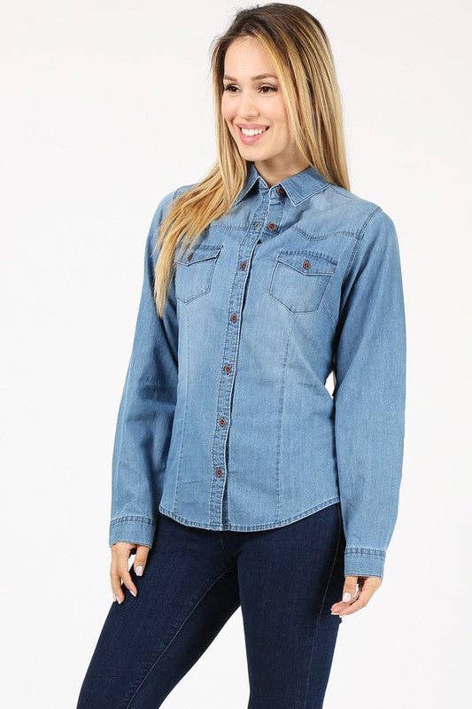 Denim Button Up Shirt